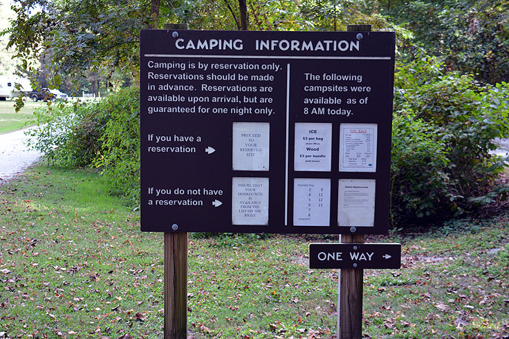 Camping by reservation only
