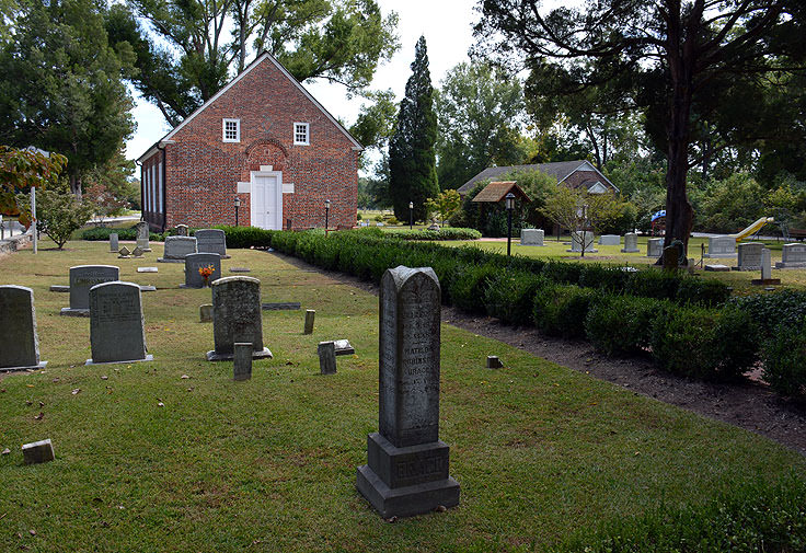 A cemetery in Bath, NC