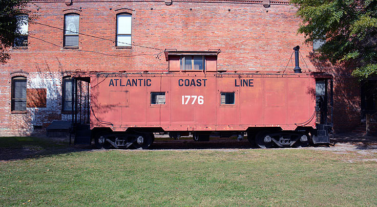 An Atlantic Coast Line caboose in Washington, NC