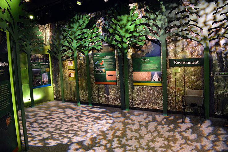 Environmental exhibits in the North Carolina History Center