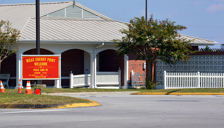 MCCS Cherry Point welcome gate