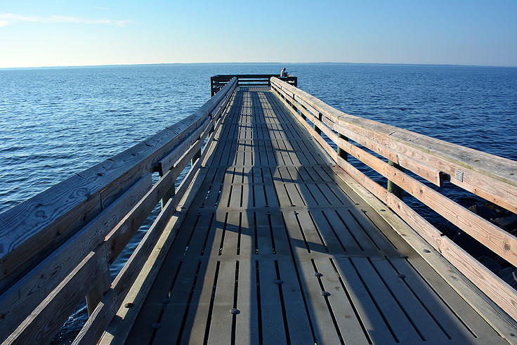 Enjoy the pier at Lou Mac Park in Oriental, NC