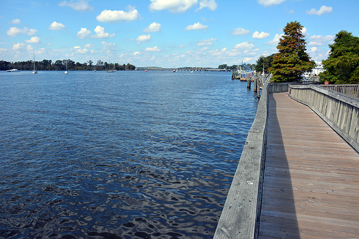 Looking over the Pamlico River from the NC Estuarium in Washington, NC