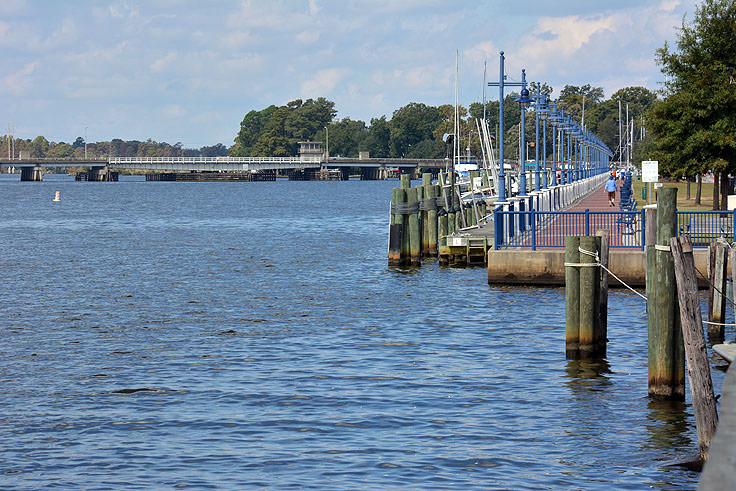 The Pamlico River from the NC Estuarium in Washington, NC