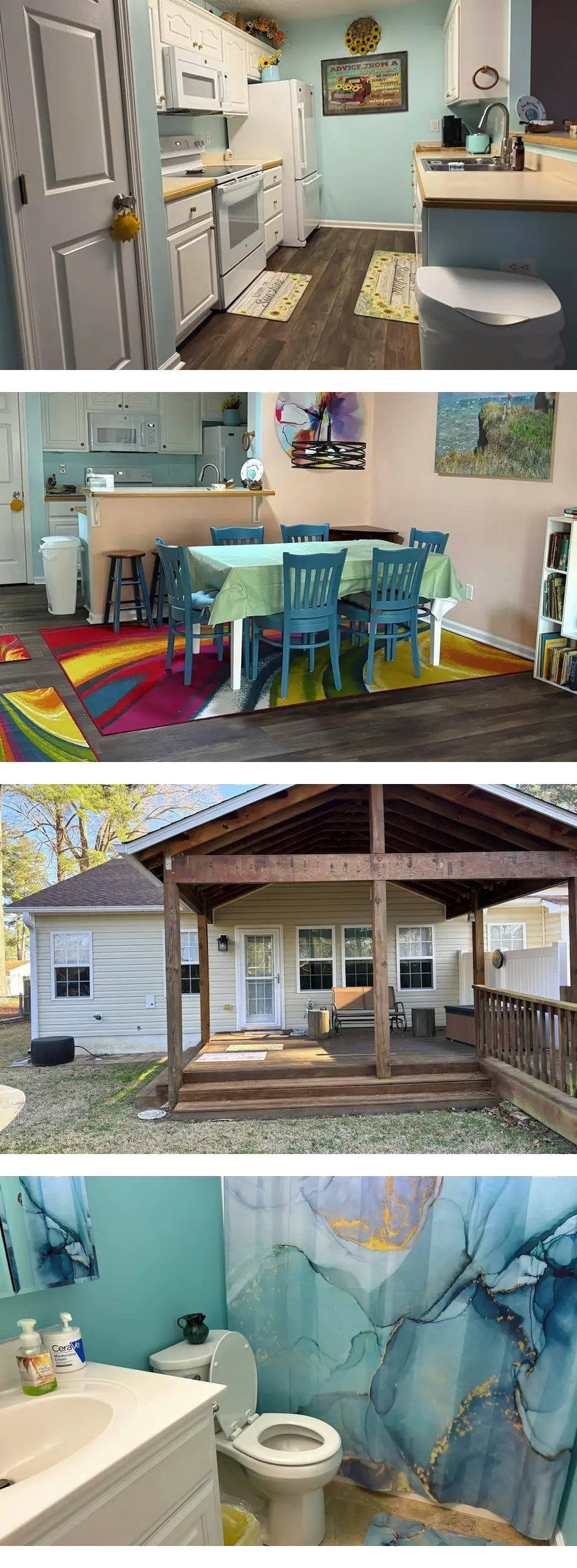 Property has fenced back yard, books, an...